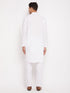 Men's White Kurta And Pajama Set